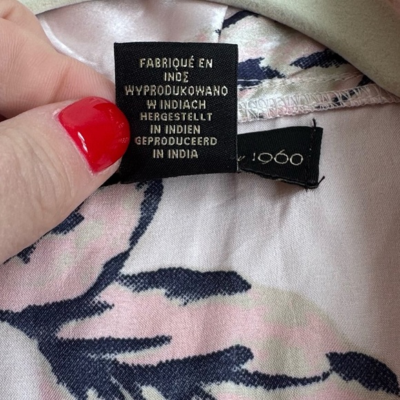 HOUSE OF HARLOW 1960 Blush Floral Botanical‎ Robe Small - Picture 6 of 10